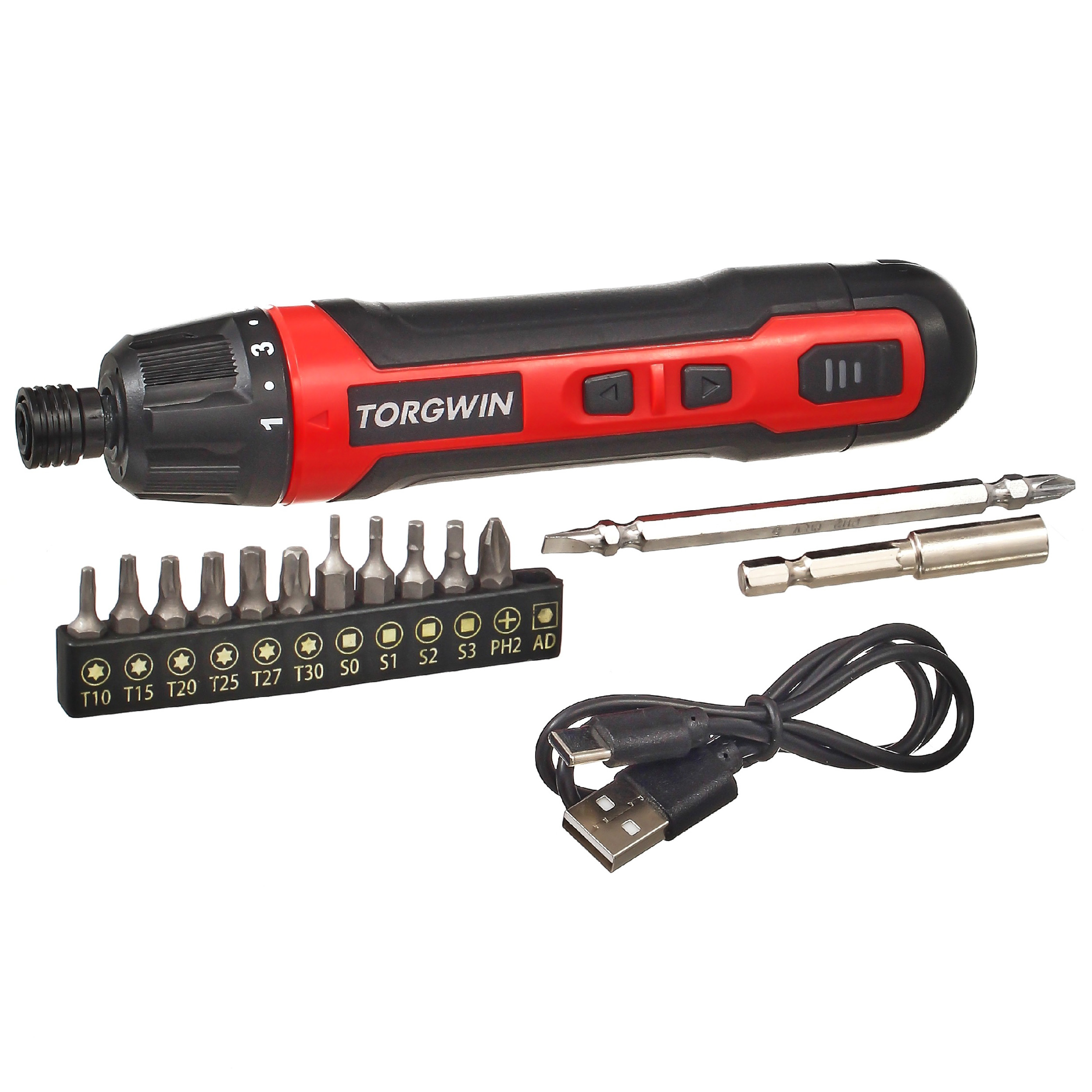 Отвертка аккумуляторная Ⅲ 3.6V, 5Нм, реверс, Li-Ion 2000мАч TORGWIN / T576268