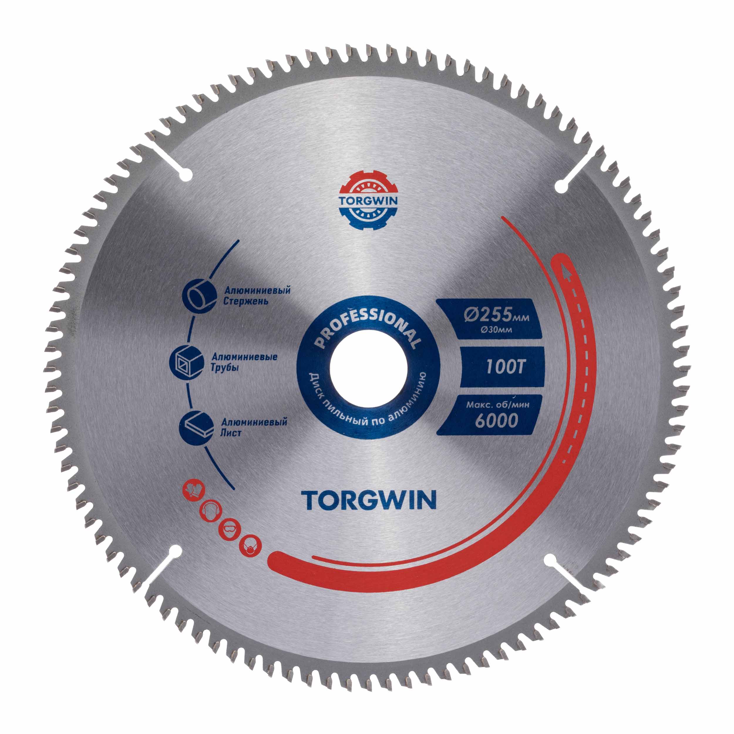 Диск пильный по алюминию Ø 255 T100 х30 (25.4) мм TORGWIN / T1833834H