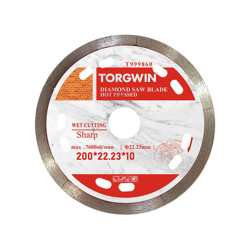 Ultra-Thin Continuous Rim Diamond Saw Blade with Flange - Professional